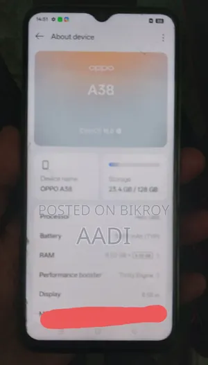 Oppo A38 128 GB Gold