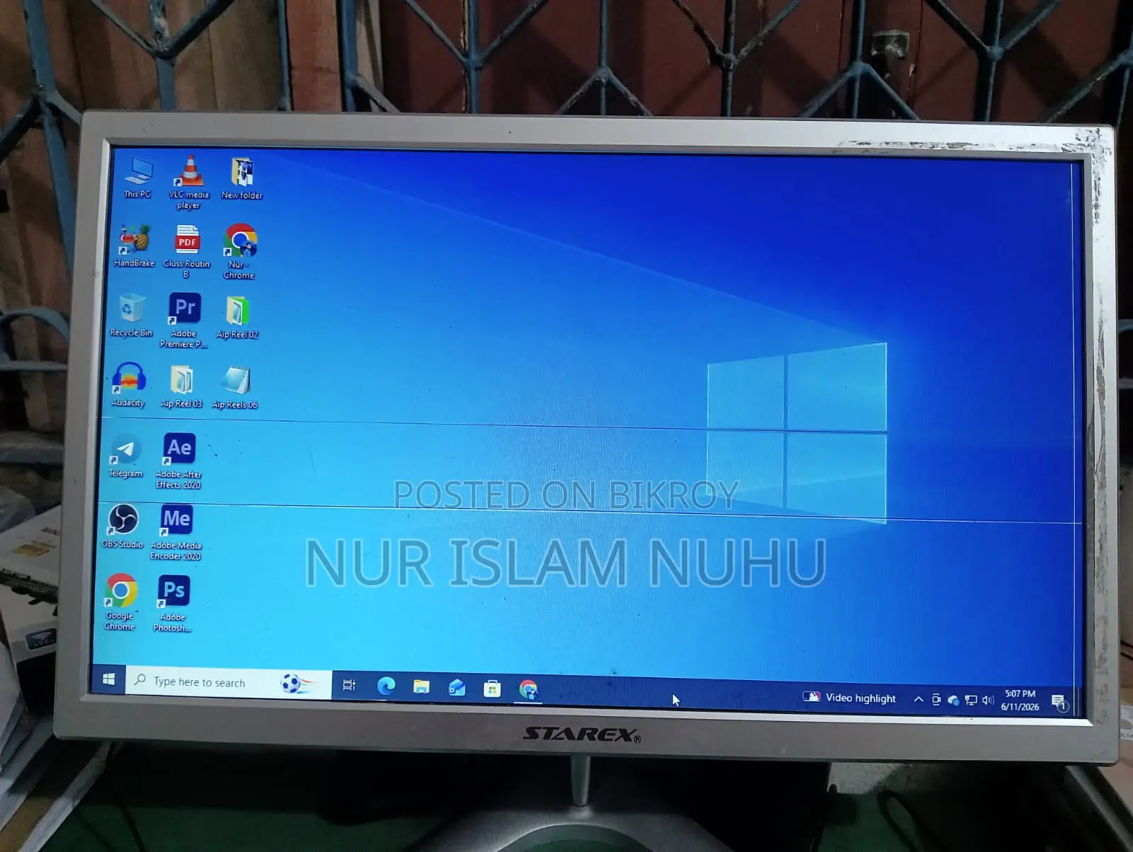 Monitor Starex 18.5" LCD