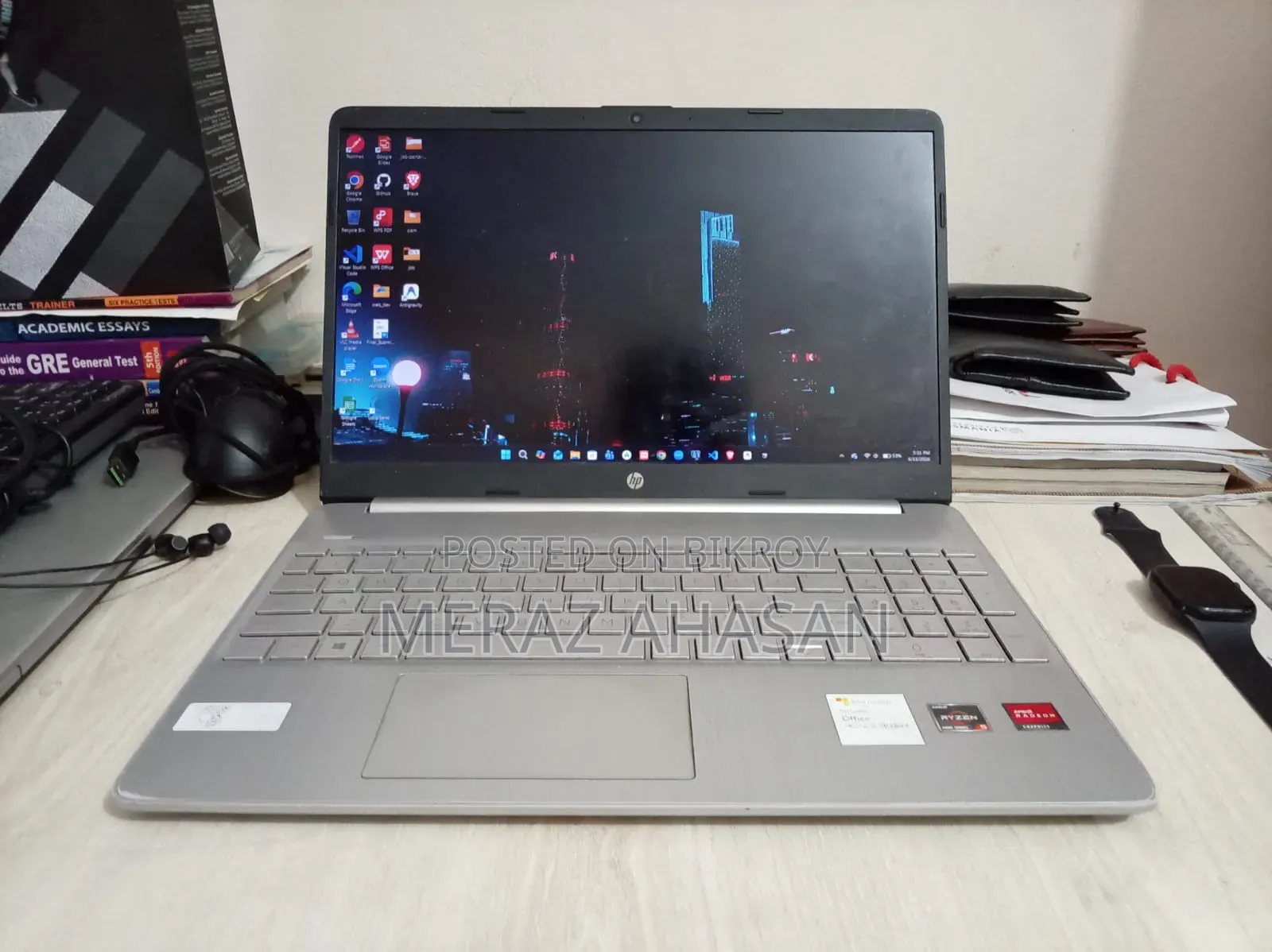 Laptop HP 15s 16GB AMD Ryzen 5 SSD 512GB