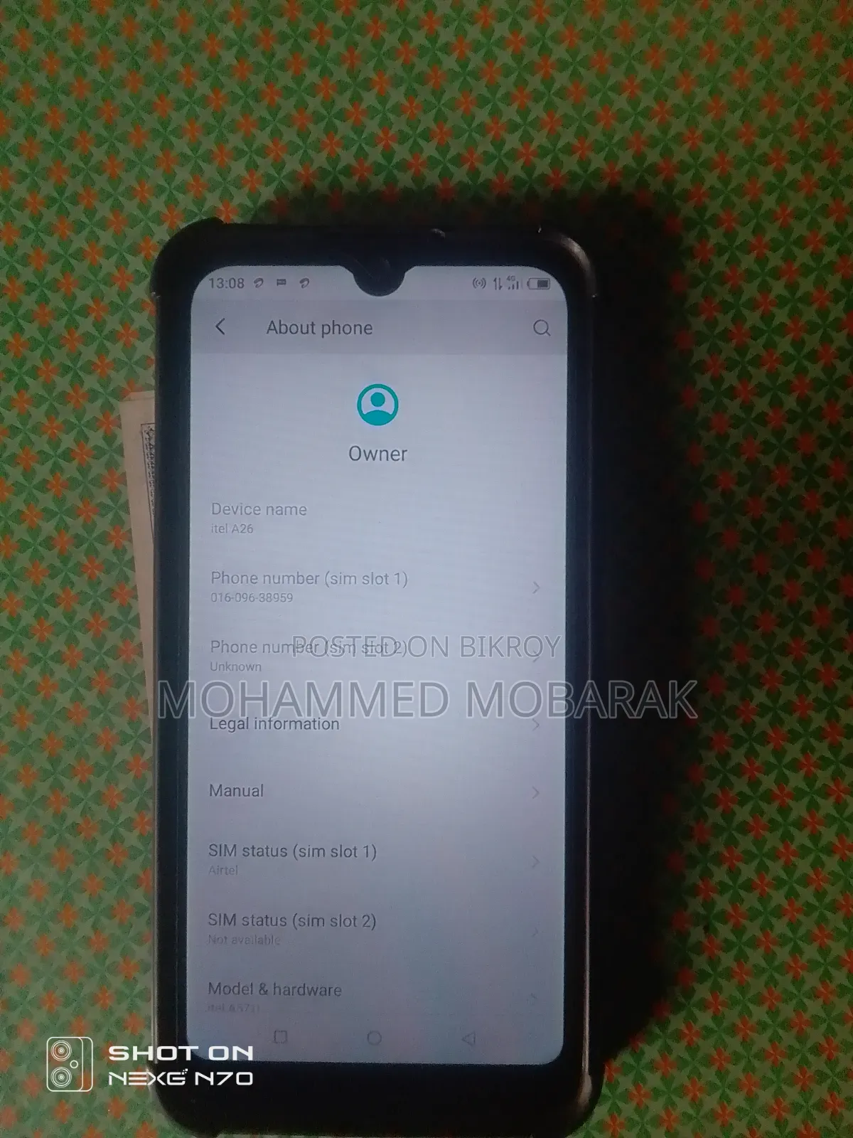 Itel A26 32 GB Blue