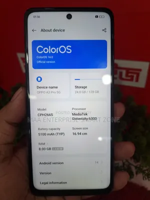 Oppo A3 Pro 5G 128 GB Black