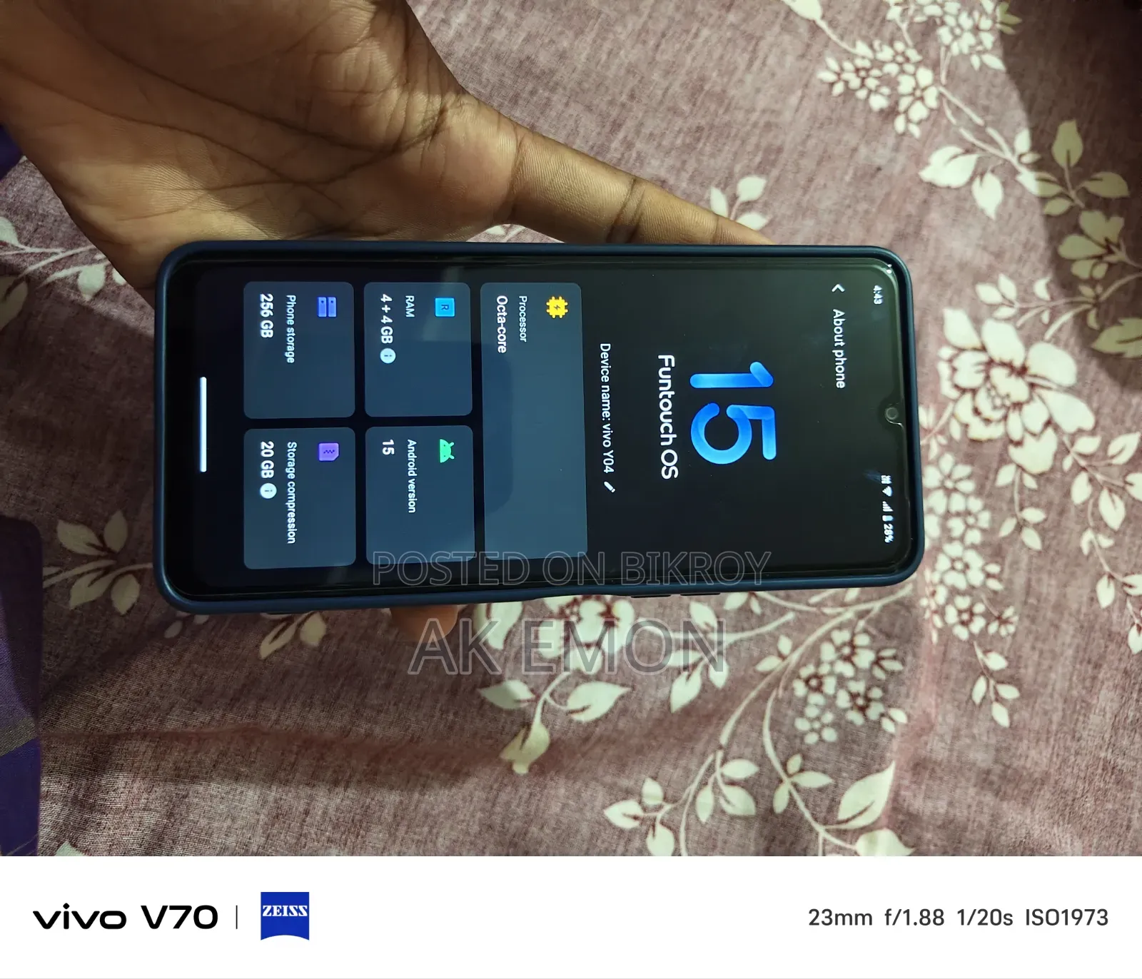 Vivo Y04 256 GB Blue