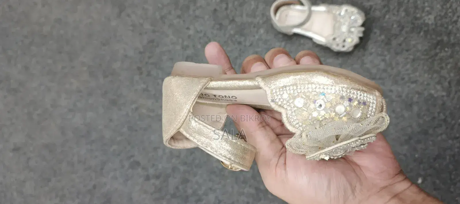 Baby Princess Sandal Stone Work