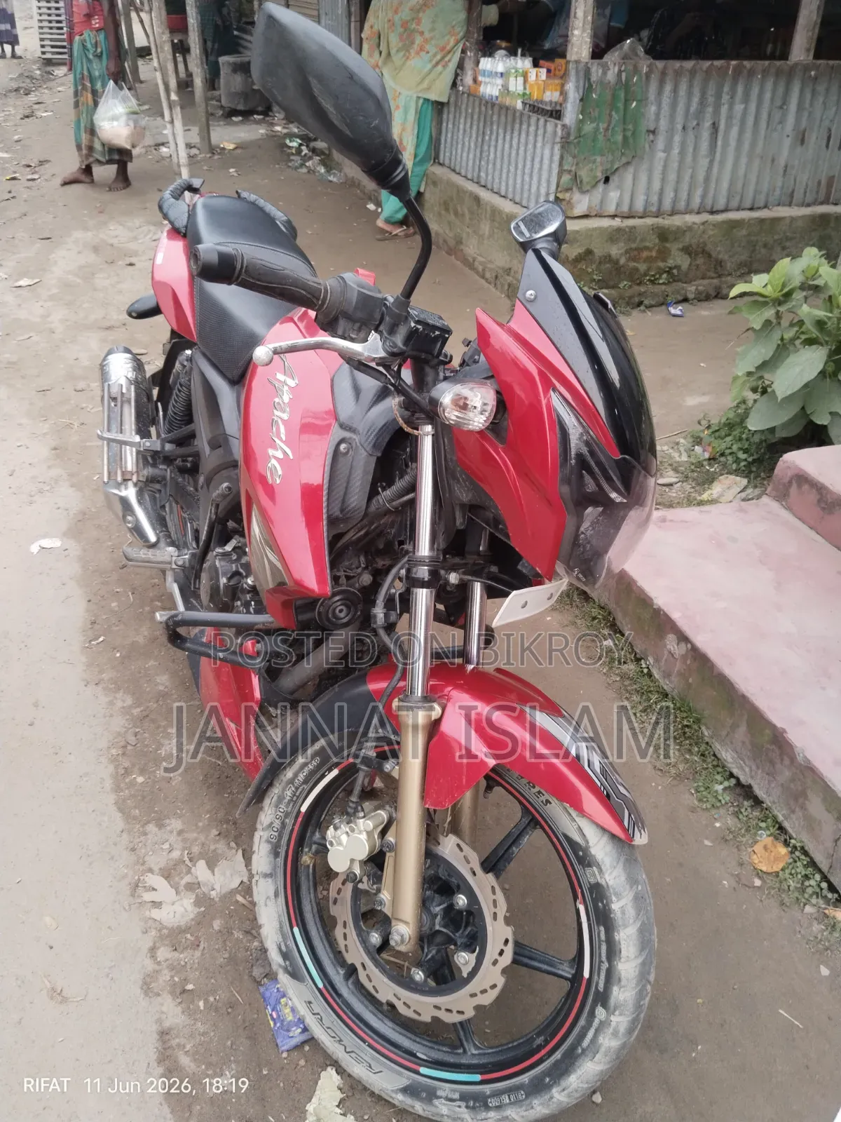 TVS Apache RTR 160 2V 2019 Red