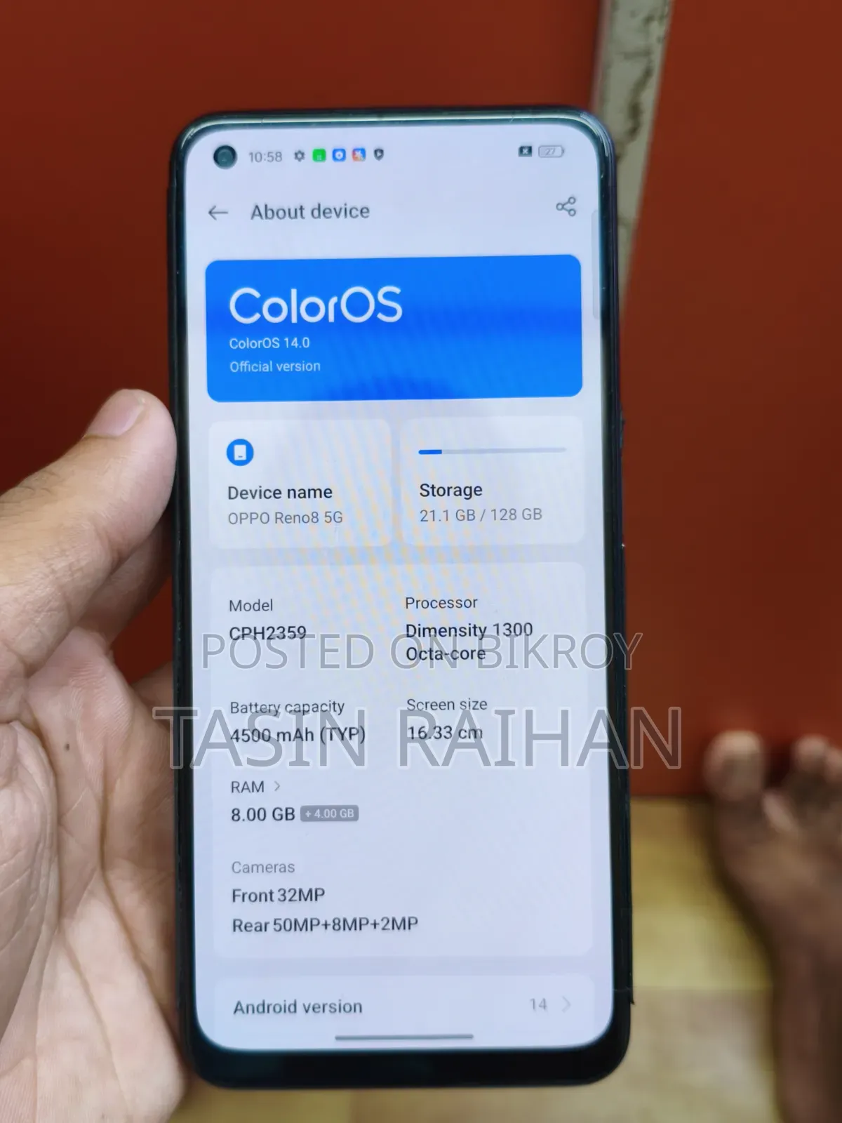 Oppo Reno8 5G 128 GB Black