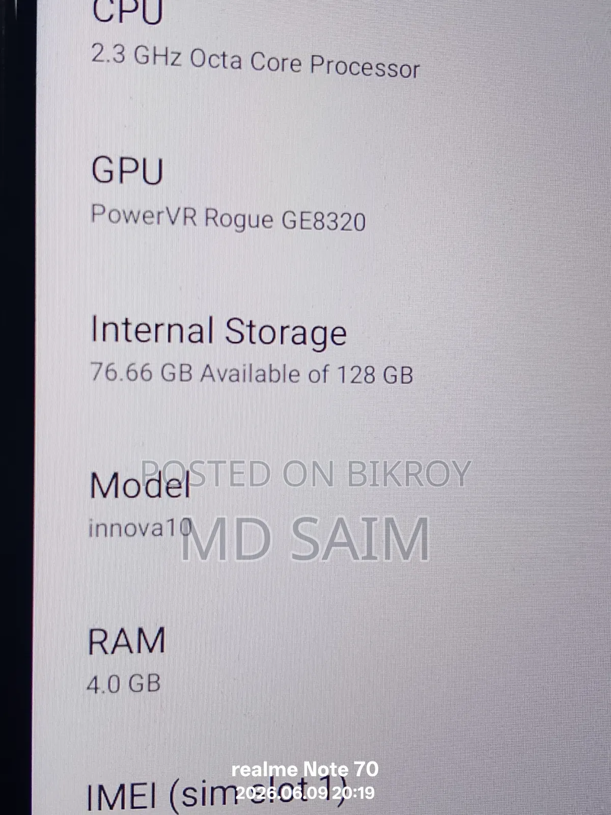 Symphony Innova 10 128 GB Green