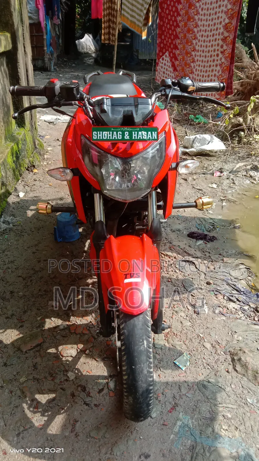 TVS Apache RTR 160 4V 2019 Red