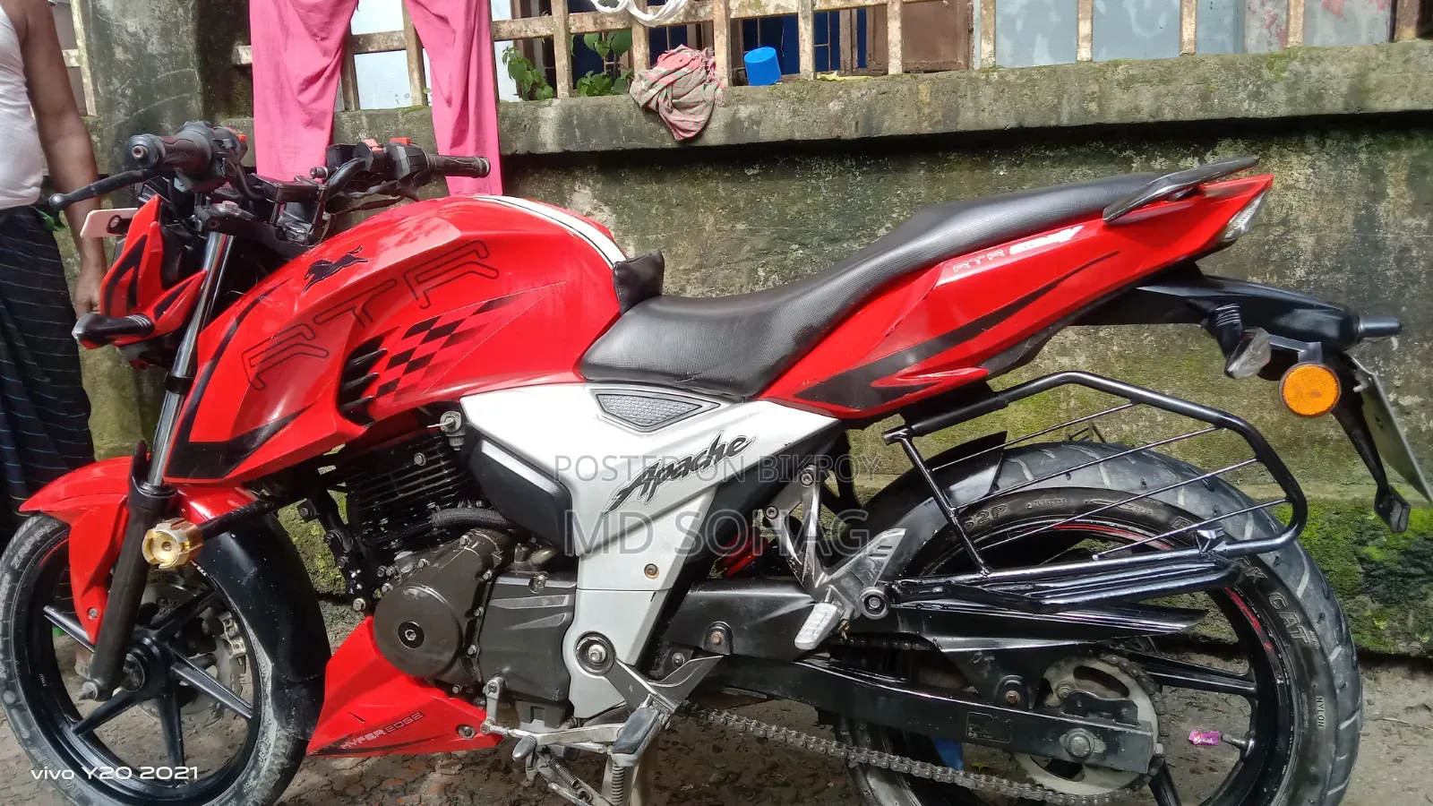 TVS Apache RTR 160 4V 2019 Red
