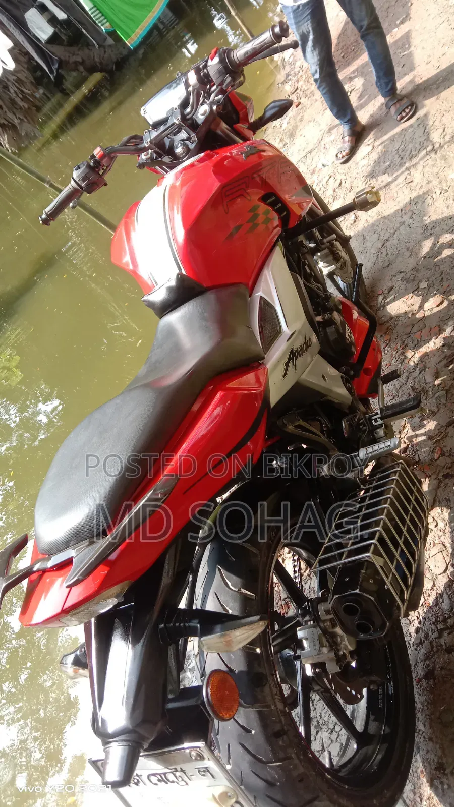 TVS Apache RTR 160 4V 2019 Red