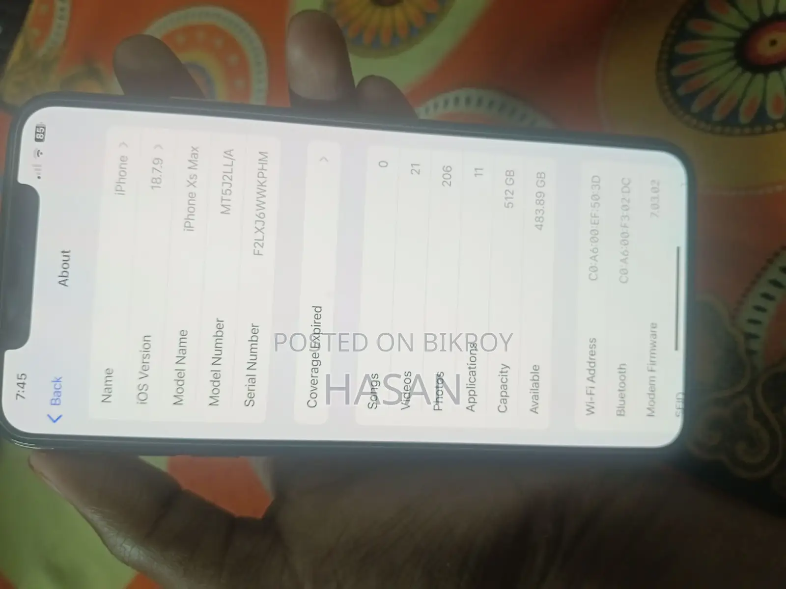 অ্যাপল আইফোন এক্সএস ম্যাক্স ৫১২ জিবি পিঙ্ক