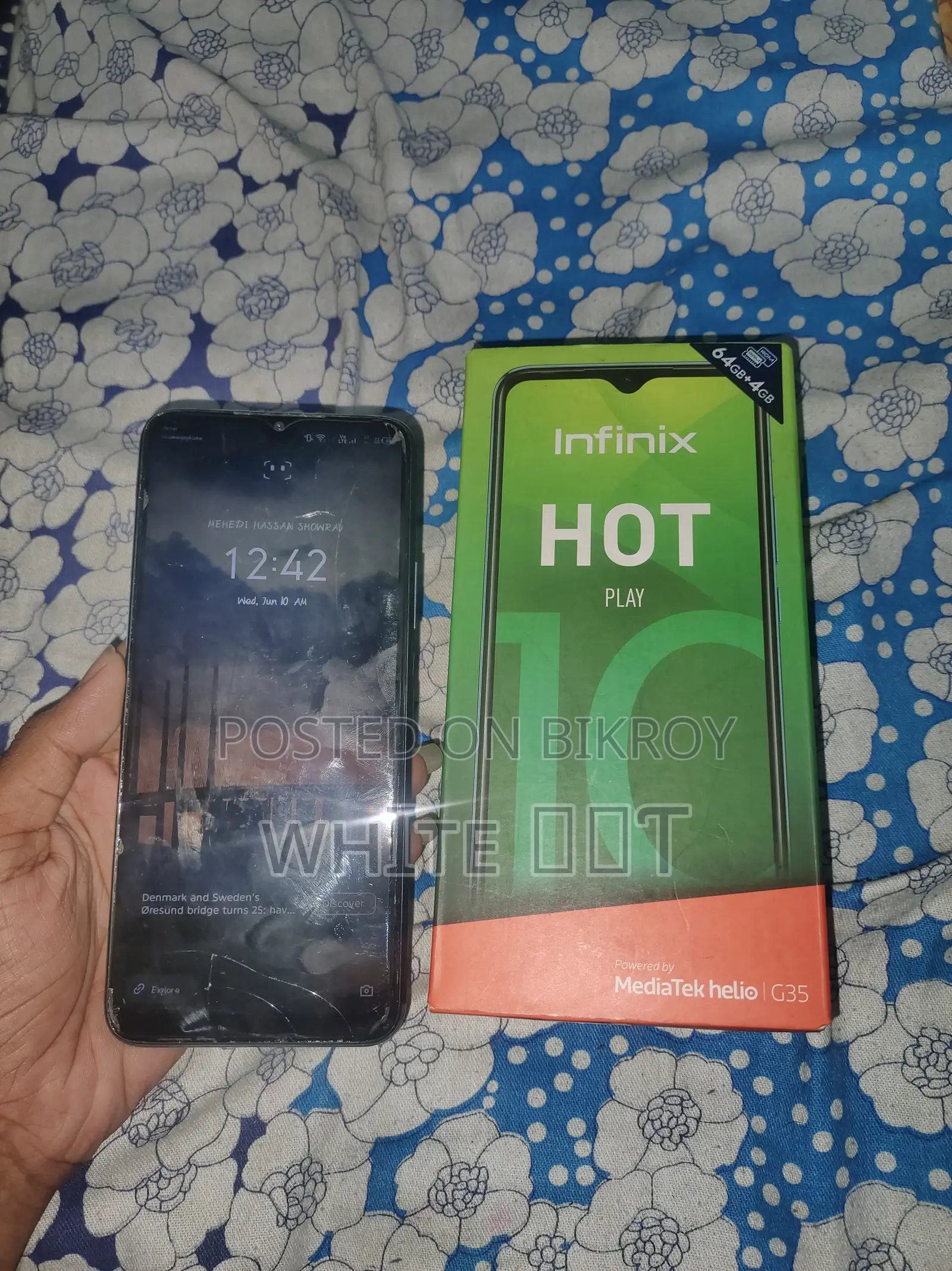 Infinix Hot 10 Play 64 GB Blue