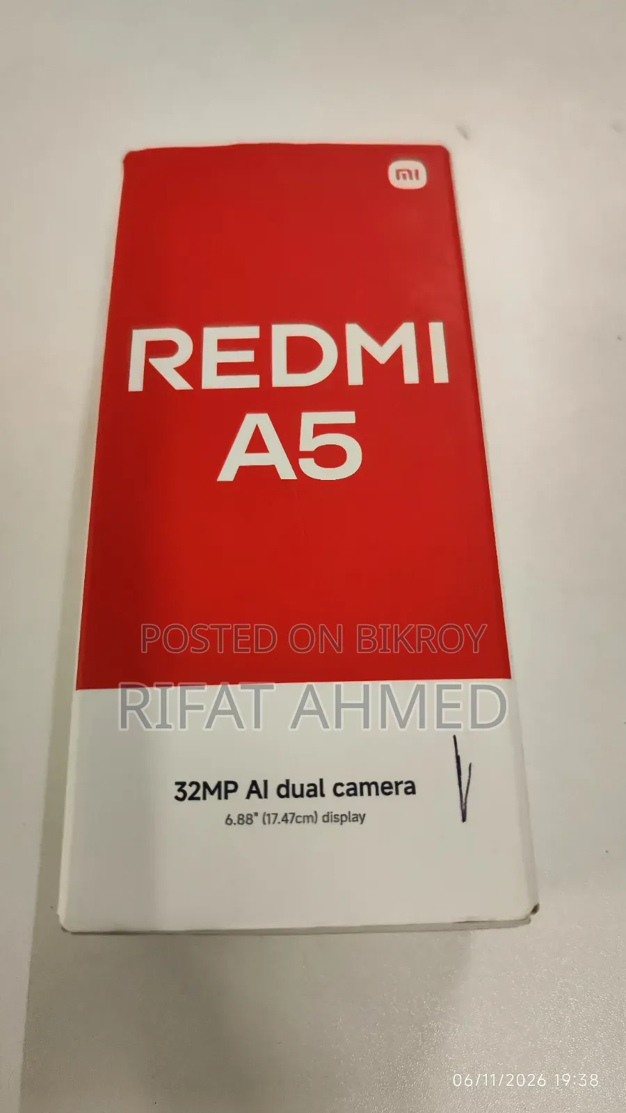New Xiaomi Redmi A5 4G 128 GB Black