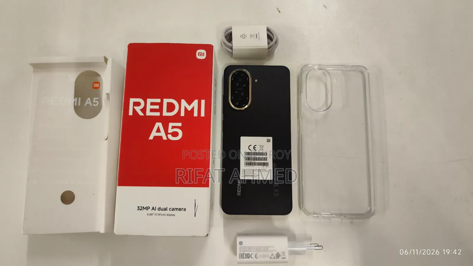 New Xiaomi Redmi A5 4G 128 GB Black
