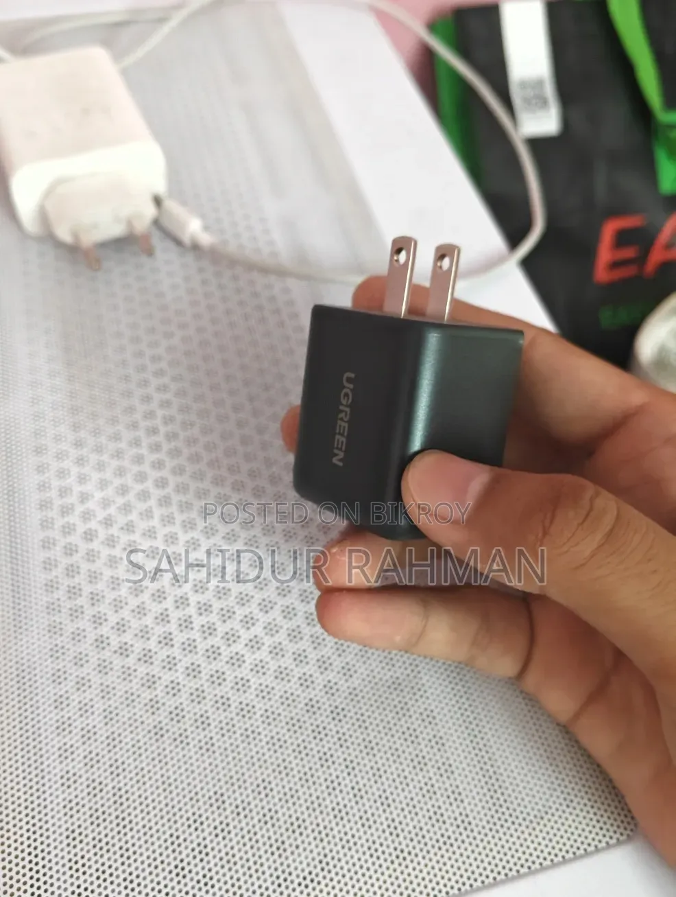Ugreen 30w GaN Fast Charger (3-Port: 2×USB-C + 1×USB-A)