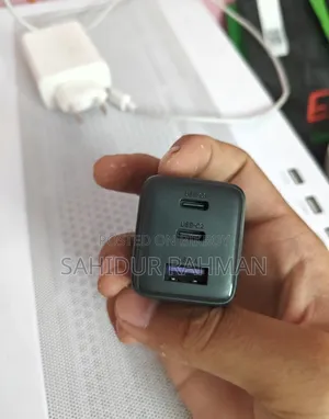Ugreen 30w GaN Fast Charger (3-Port: 2×USB-C + 1×USB-A)