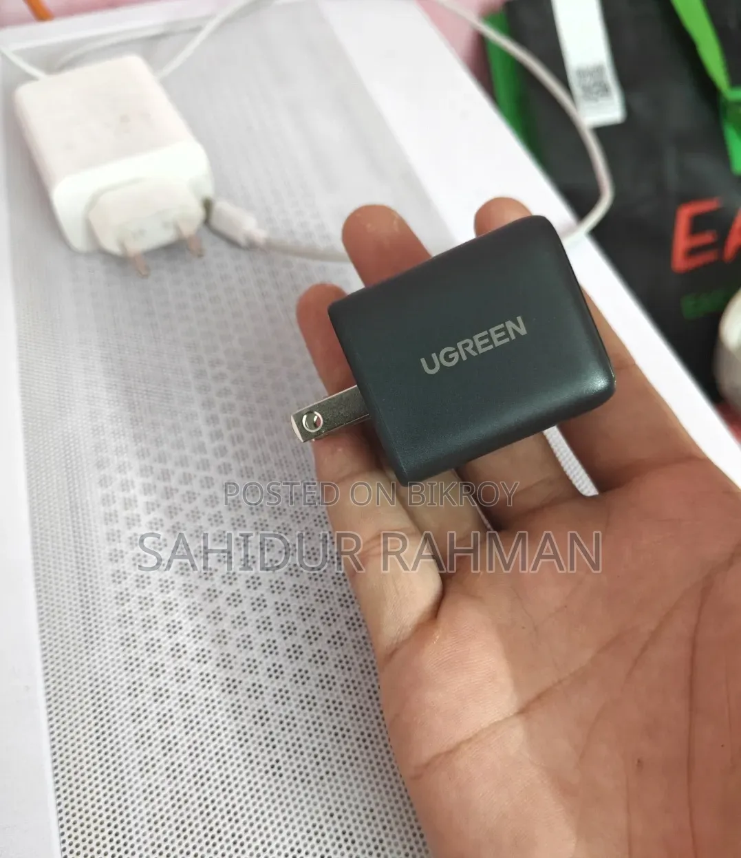 Ugreen 30w GaN Fast Charger (3-Port: 2×USB-C + 1×USB-A)