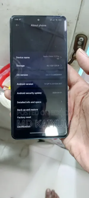 Xiaomi Redmi Note 12 Pro 5G 128 GB Gray
