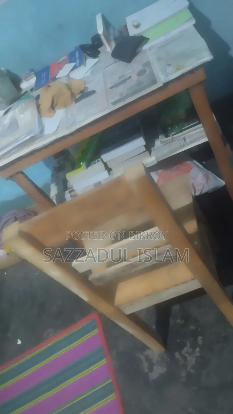 চেয়ার টেবিল ও খাট বিক্রি হবে ২ সেট