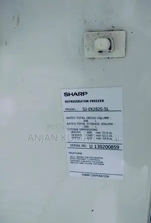 Sharp Sj-Ek282s-Sl (288l) Refrigerator