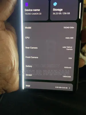 Tecno Camon 20 256 GB Blue