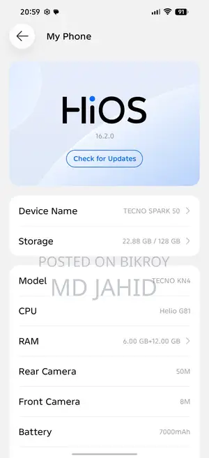 Tecno Spark 50 128 GB Green