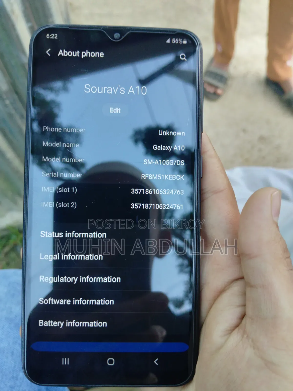 Samsung A10 32 GB Blue