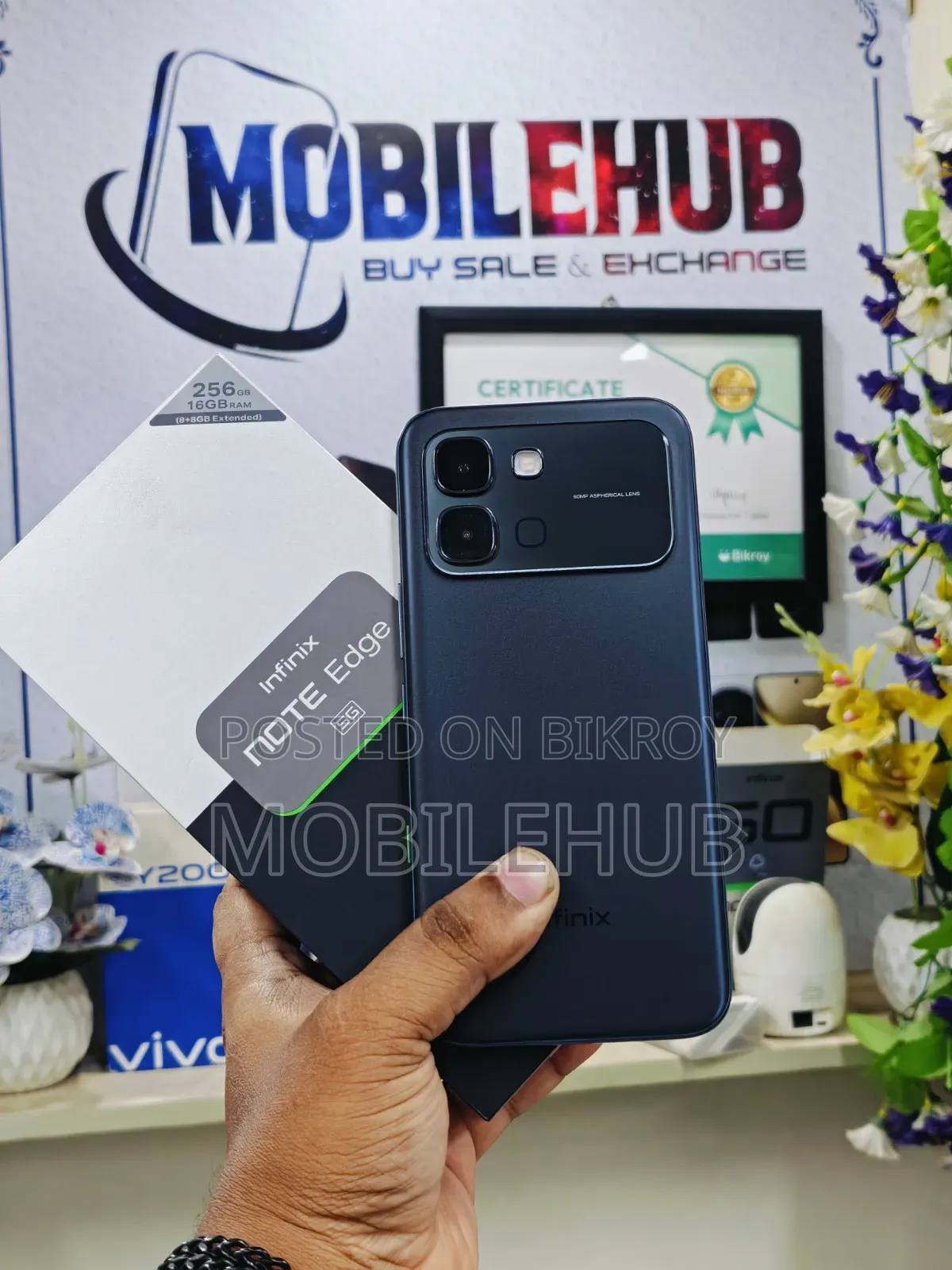 নতুন ইনফিনিক্স নোট এজ ২৫৬ জিবি কালো