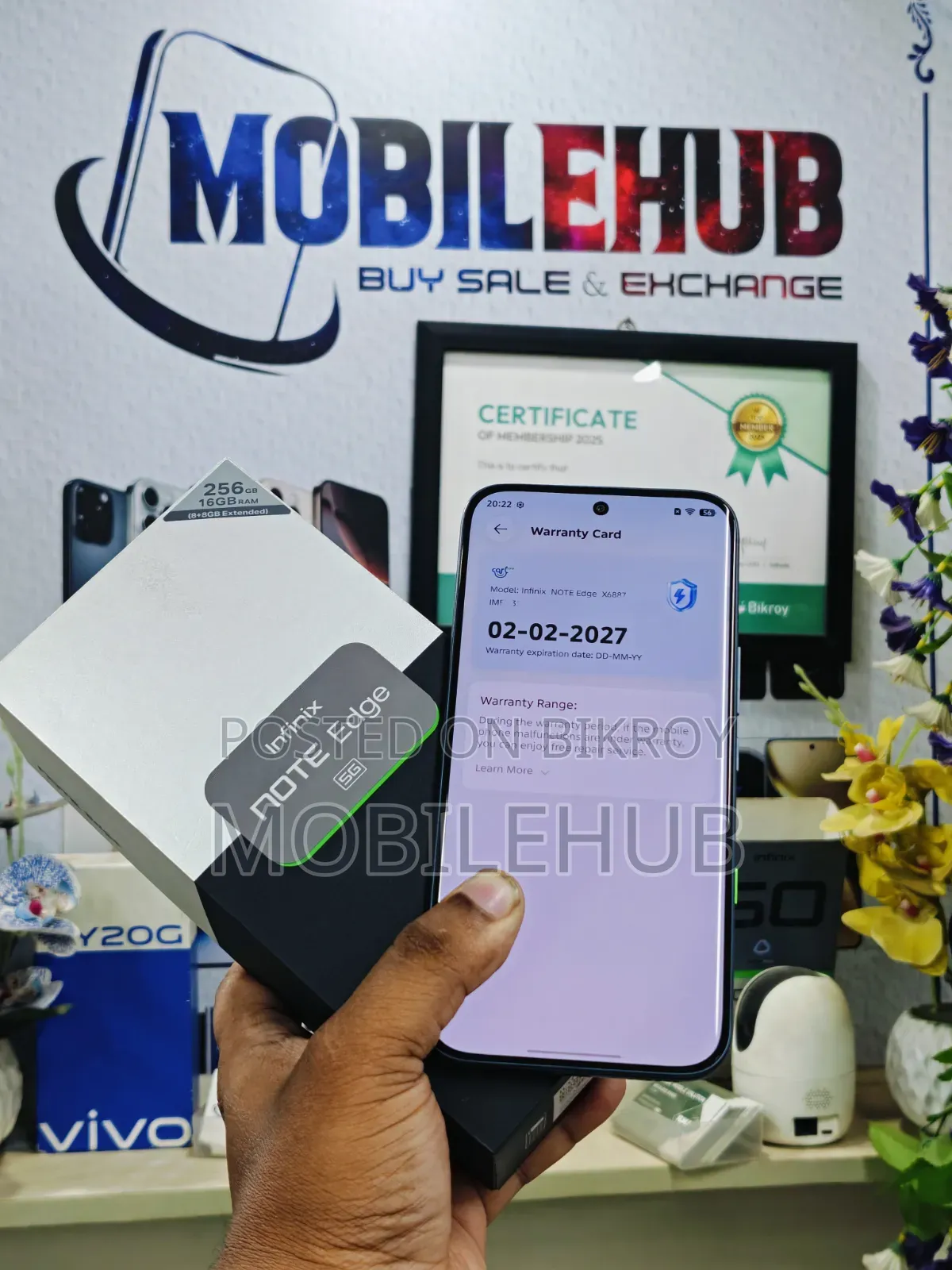 নতুন ইনফিনিক্স নোট এজ ২৫৬ জিবি কালো