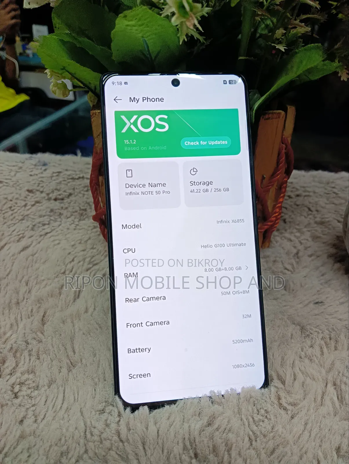 Infinix Note 50 Pro 256 GB Gray