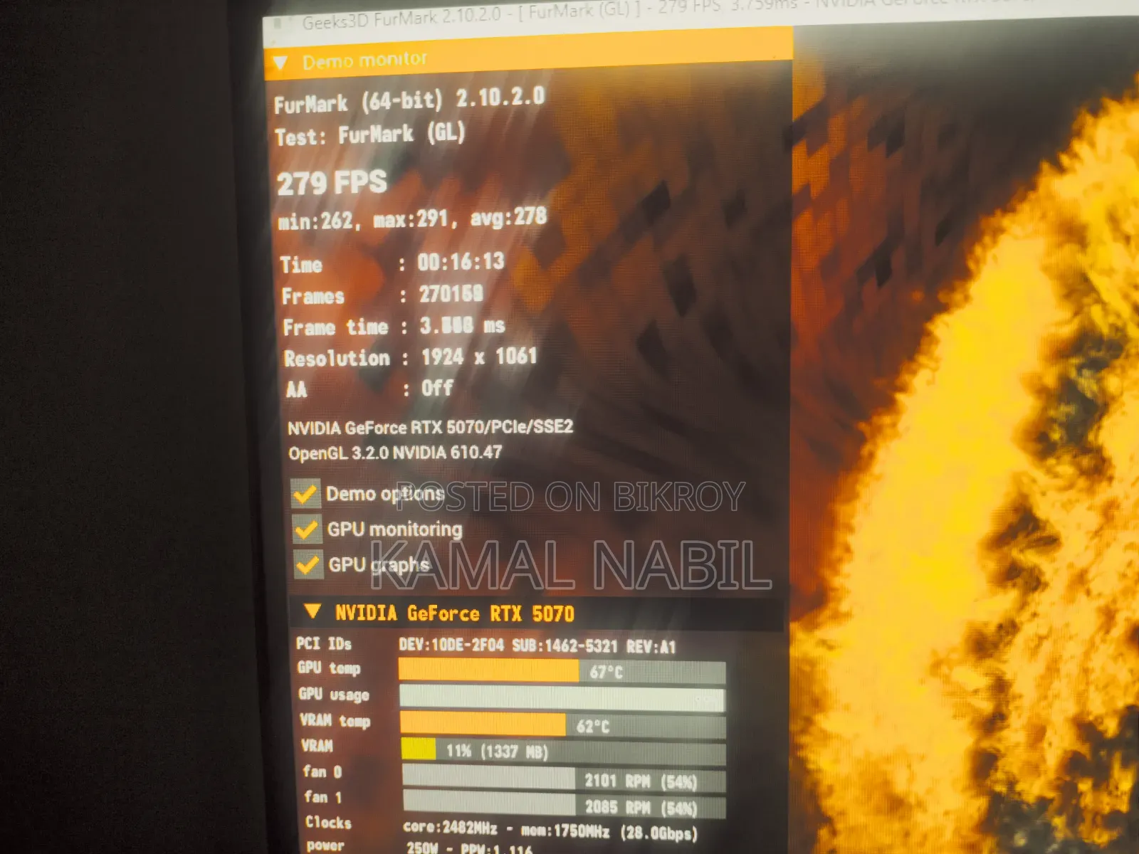 Msi Geforce Rtx 5070 Vanguard 12 Gb Graphics Card