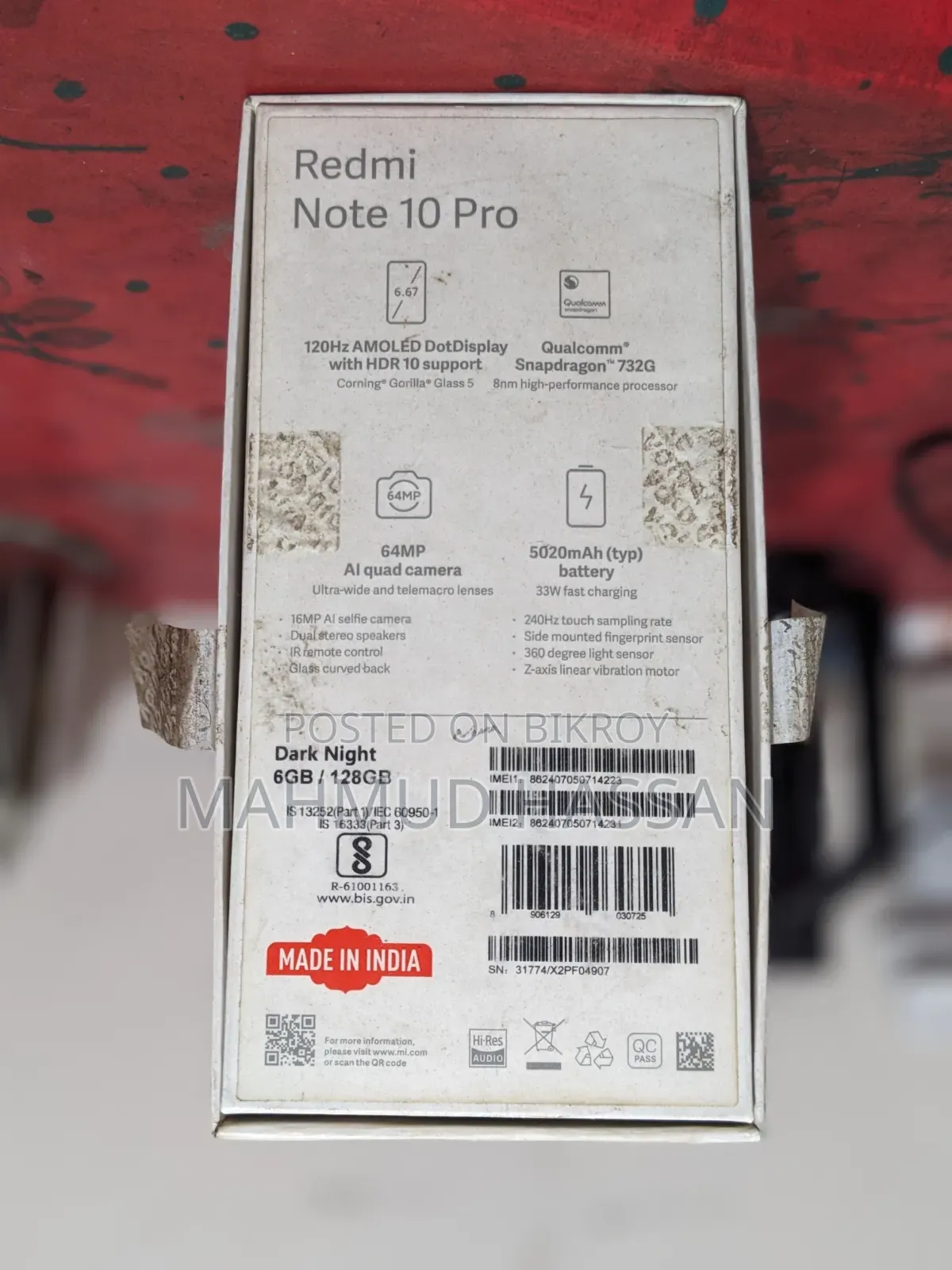 Xiaomi Redmi Note 10 Pro 128 GB Black