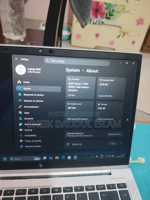 Laptop HP EliteBook 845 G8 8GB AMD Ryzen 7 SSD 256GB
