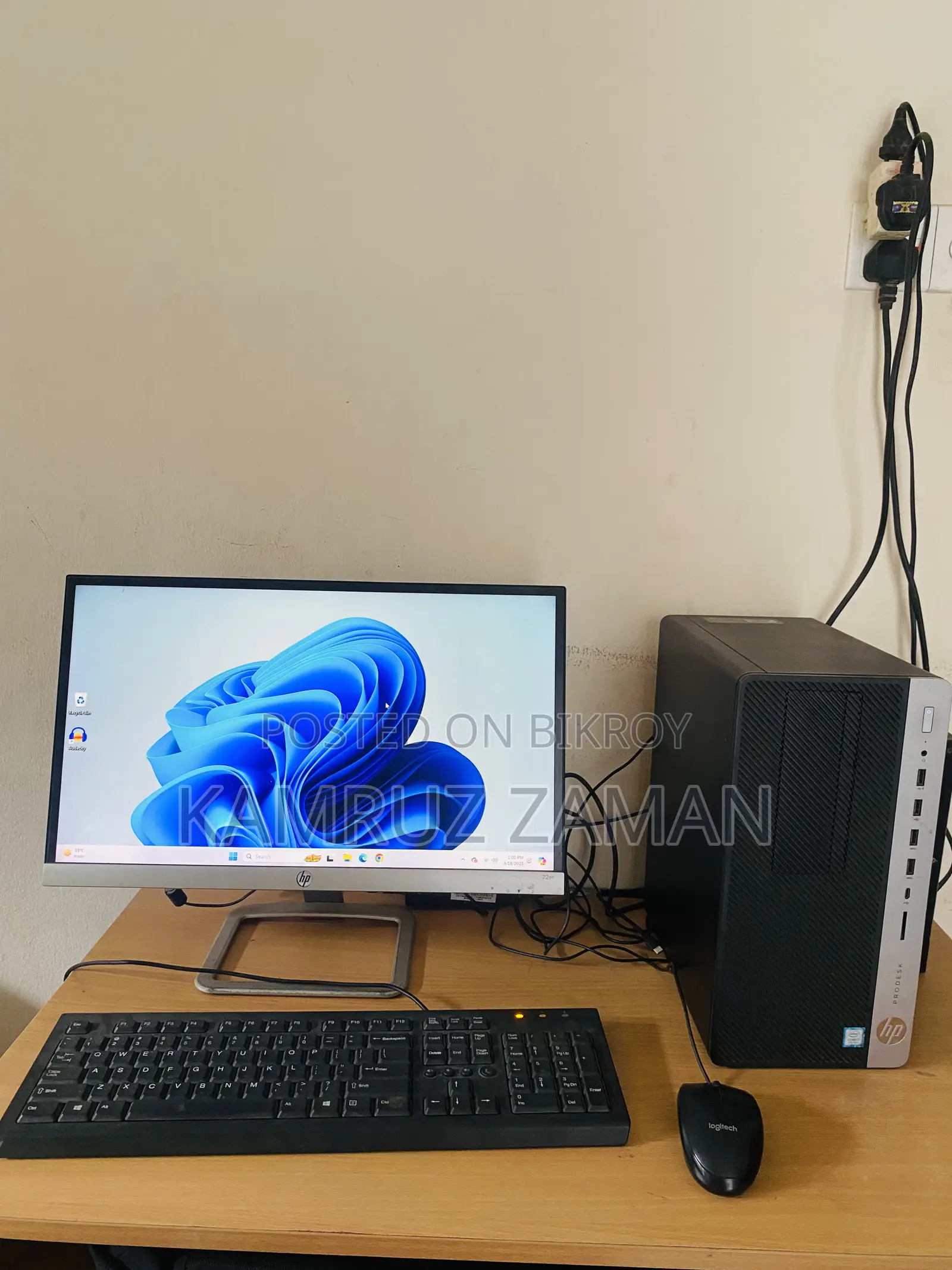 Desktop Computer HP ProDesk 600 G4 8GB Intel Core I7 SSD 256GB