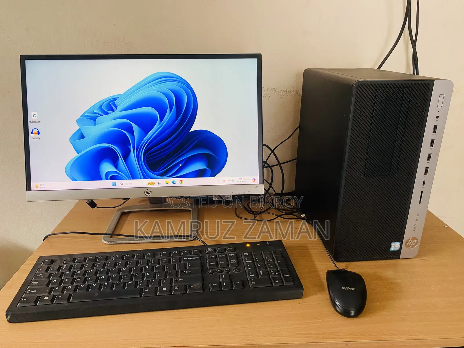Desktop Computer HP ProDesk 600 G4 8GB Intel Core I7 SSD 256GB