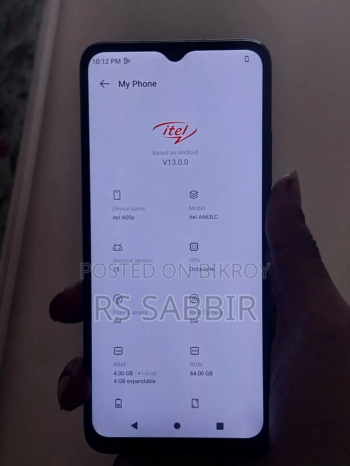 Itel A06 64 GB Black