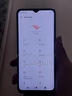 Itel A06 64 GB Black