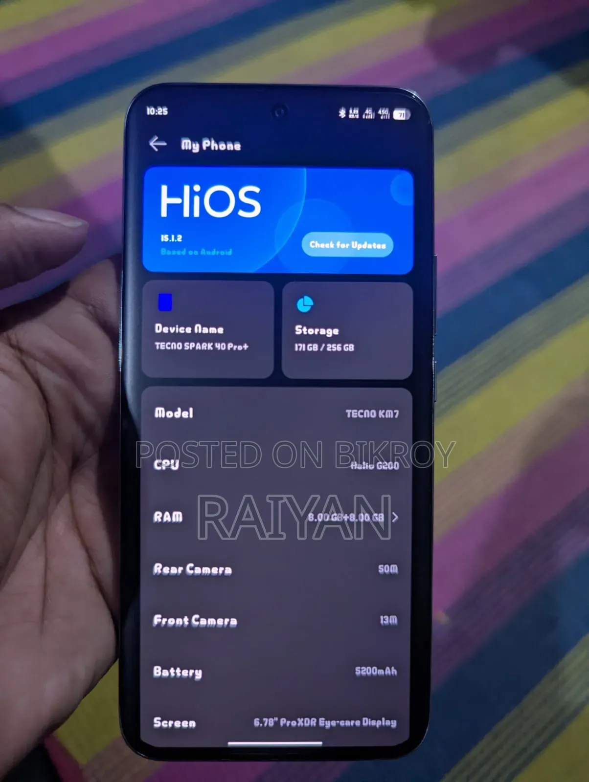 টেকনো স্পার্ক ৪০ প্রো+ ২৫৬ জিবি হোয়াইট