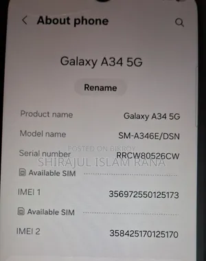 Samsung Galaxy A34 5G 256 GB Black
