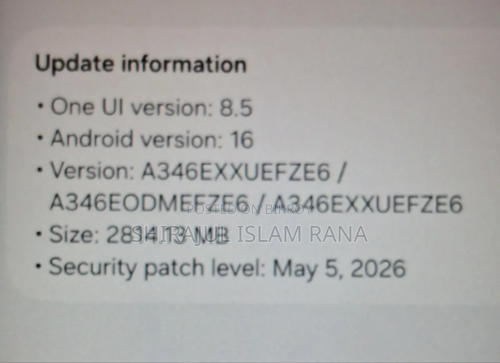 Samsung Galaxy A34 5G 256 GB Black