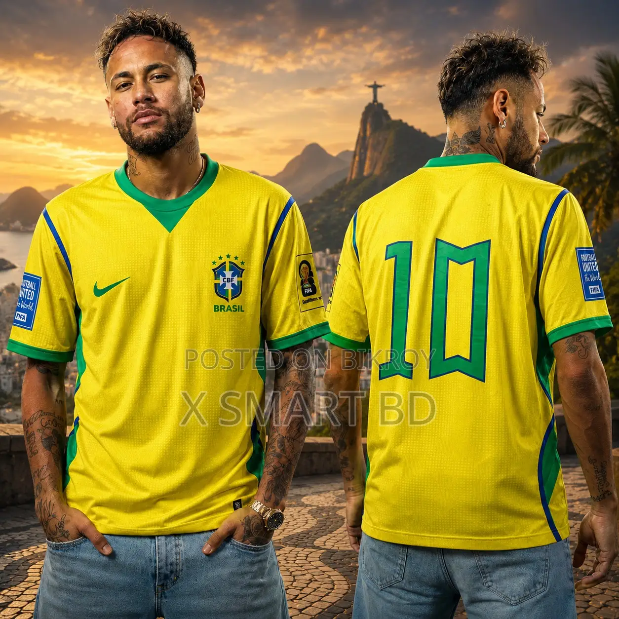 Brazil National Football Team Home Jersey - Iconic No. 10