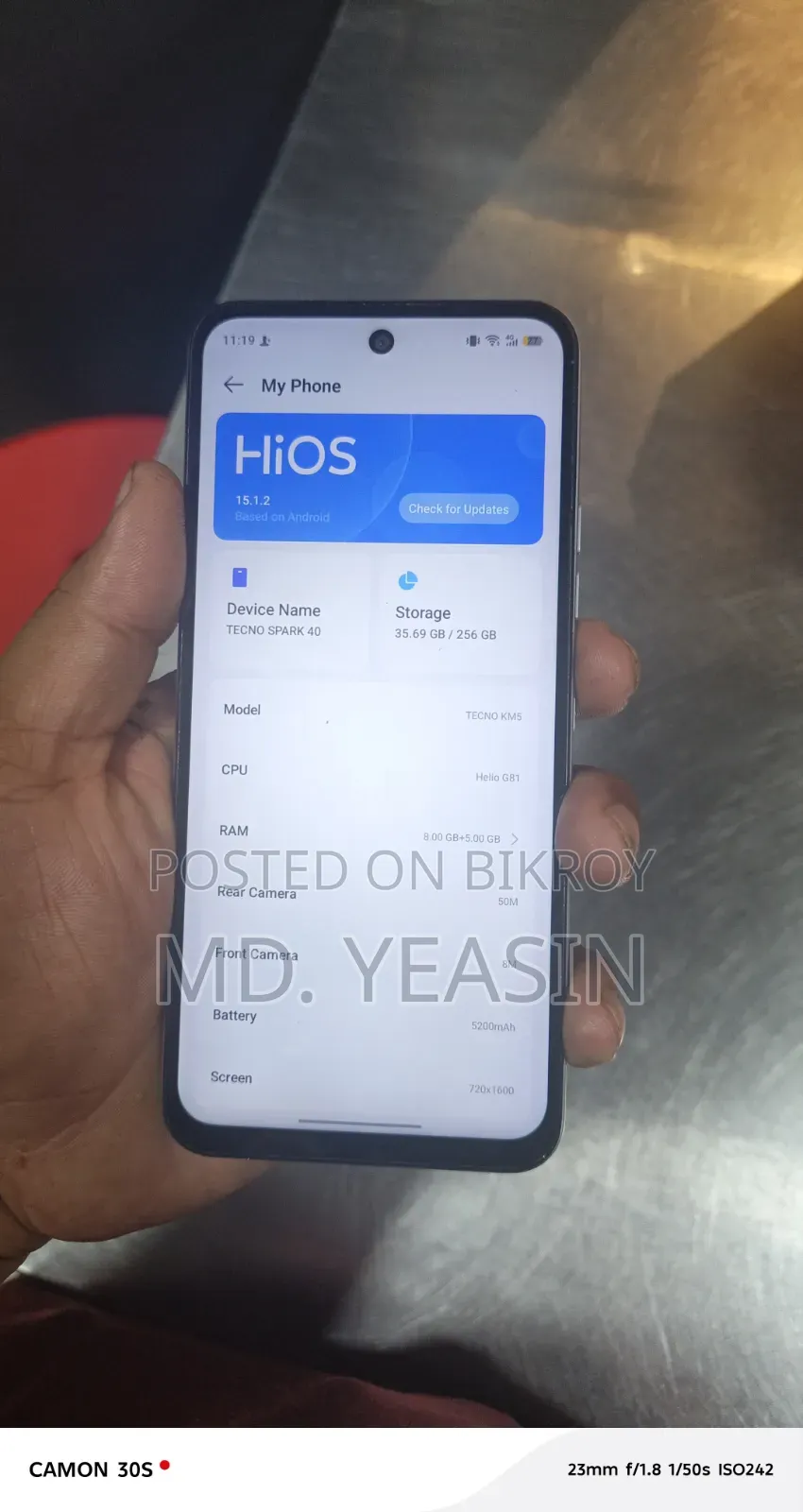 Tecno Spark 40 256 GB White