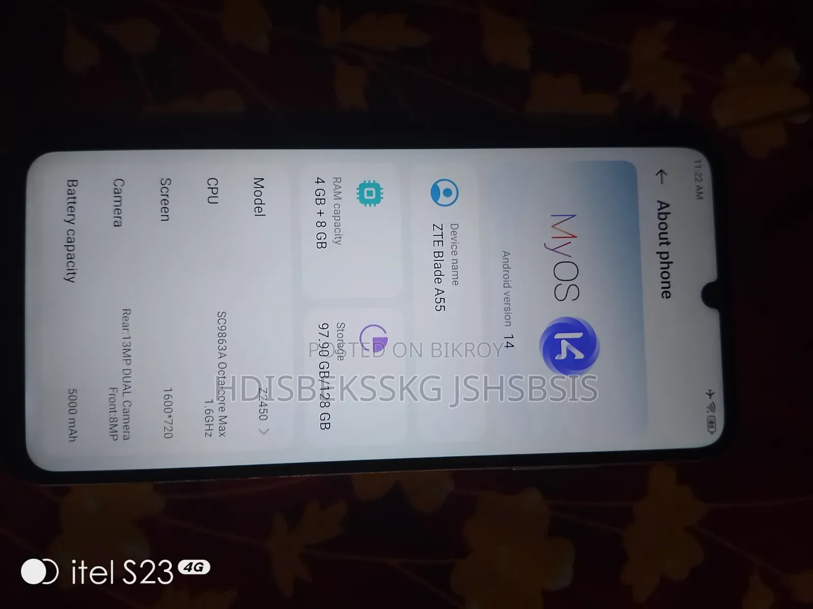 ZTE A55 128 GB Orange