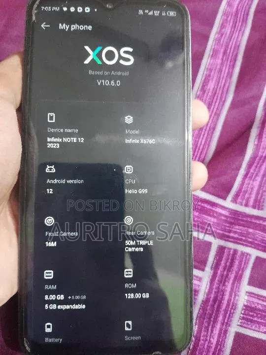 Infinix Note 12 (2023) 128 GB Blue