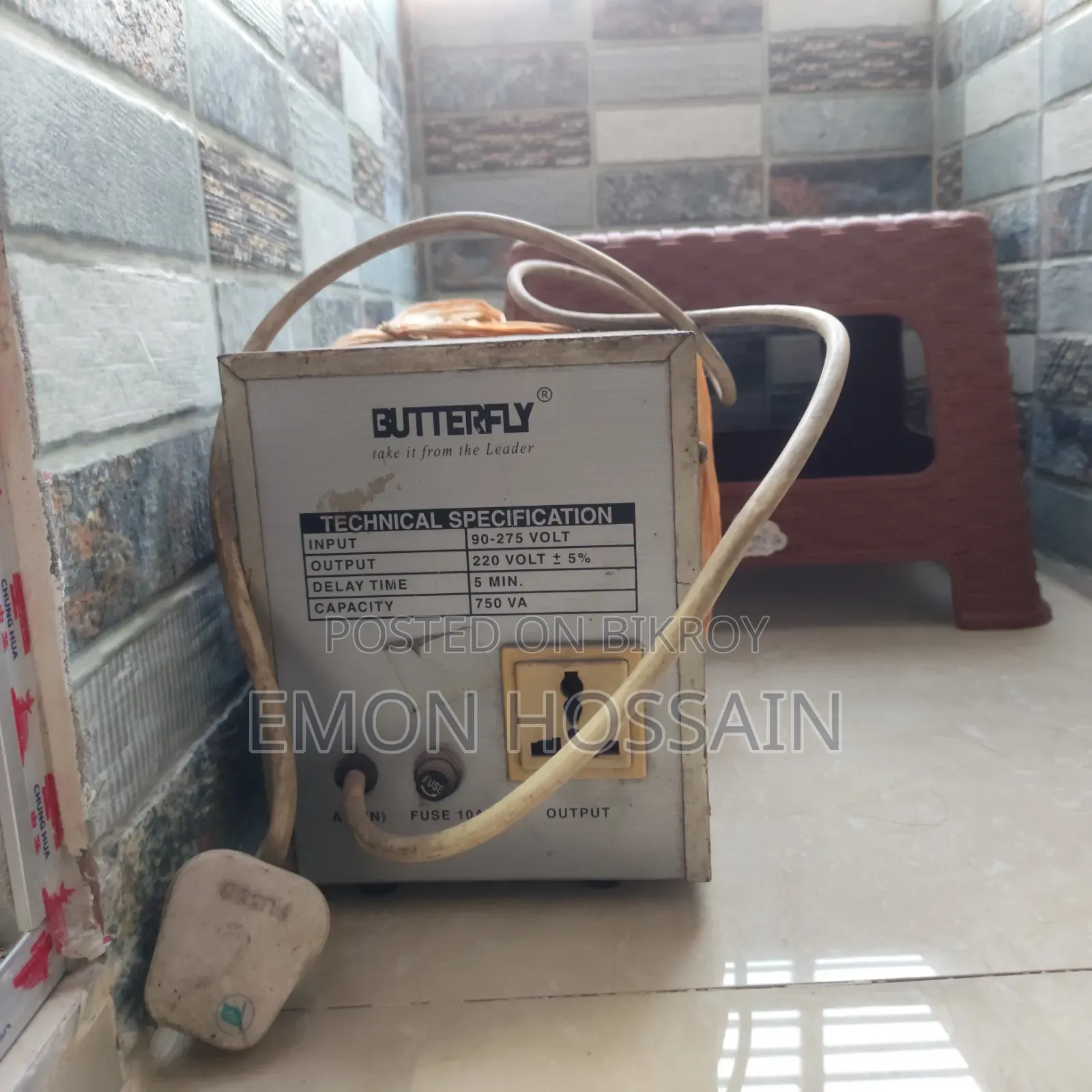 Butterfly Automatic Voltage Stabilizer for Sale