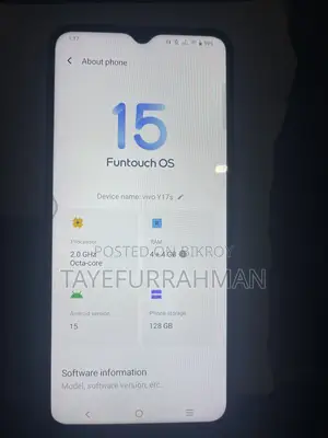 ভিভো ওয়াই১৭এস ১২৮ জিবি গ্রে