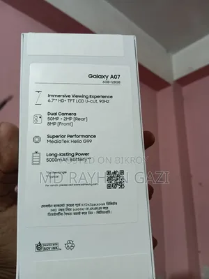 New Samsung Galaxy A07 5G 128 GB Black