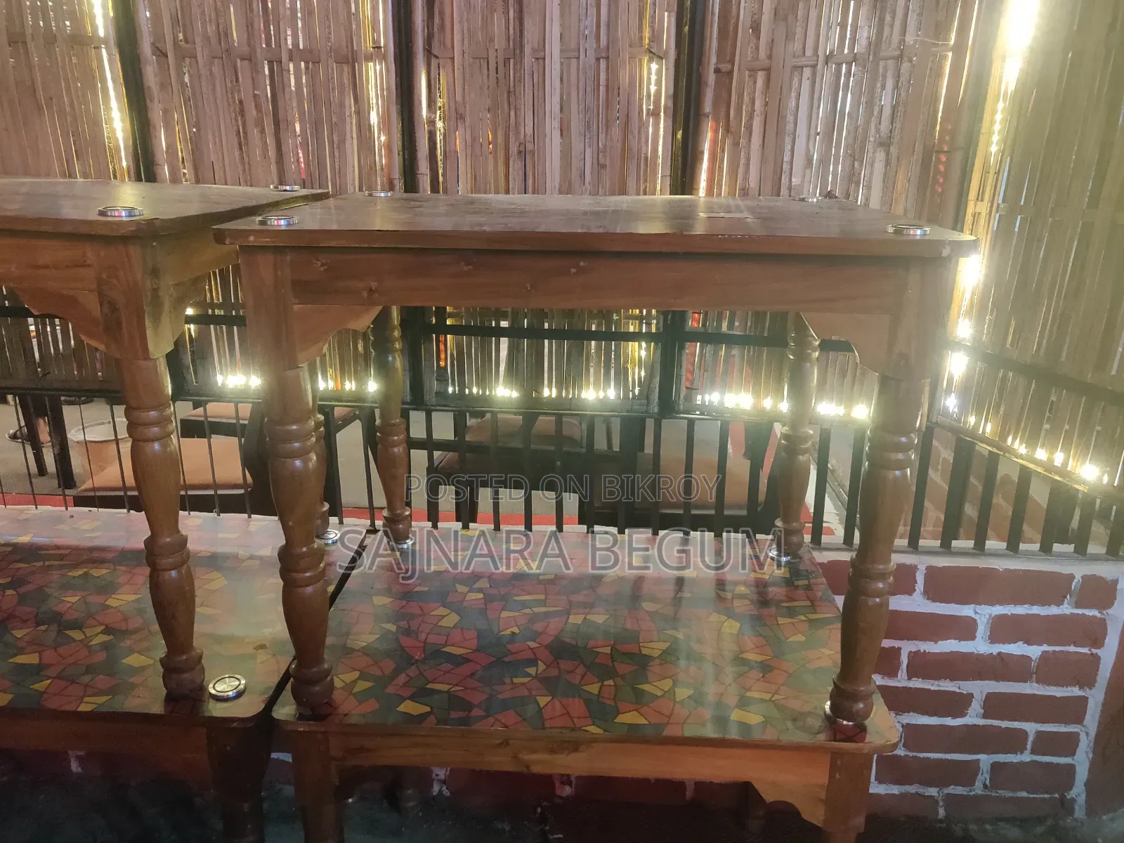4 Tables and 10 Stools