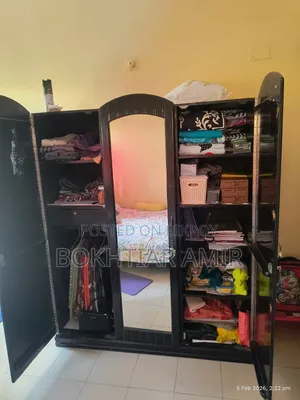 Gamari Wood 3-Door Almirah for Sale