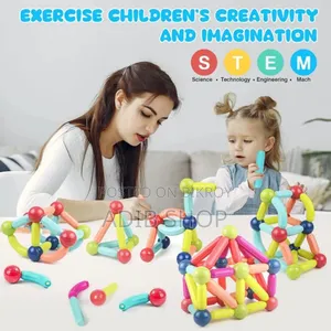 Premium 58 Piece Magnetic Sticks and Balls