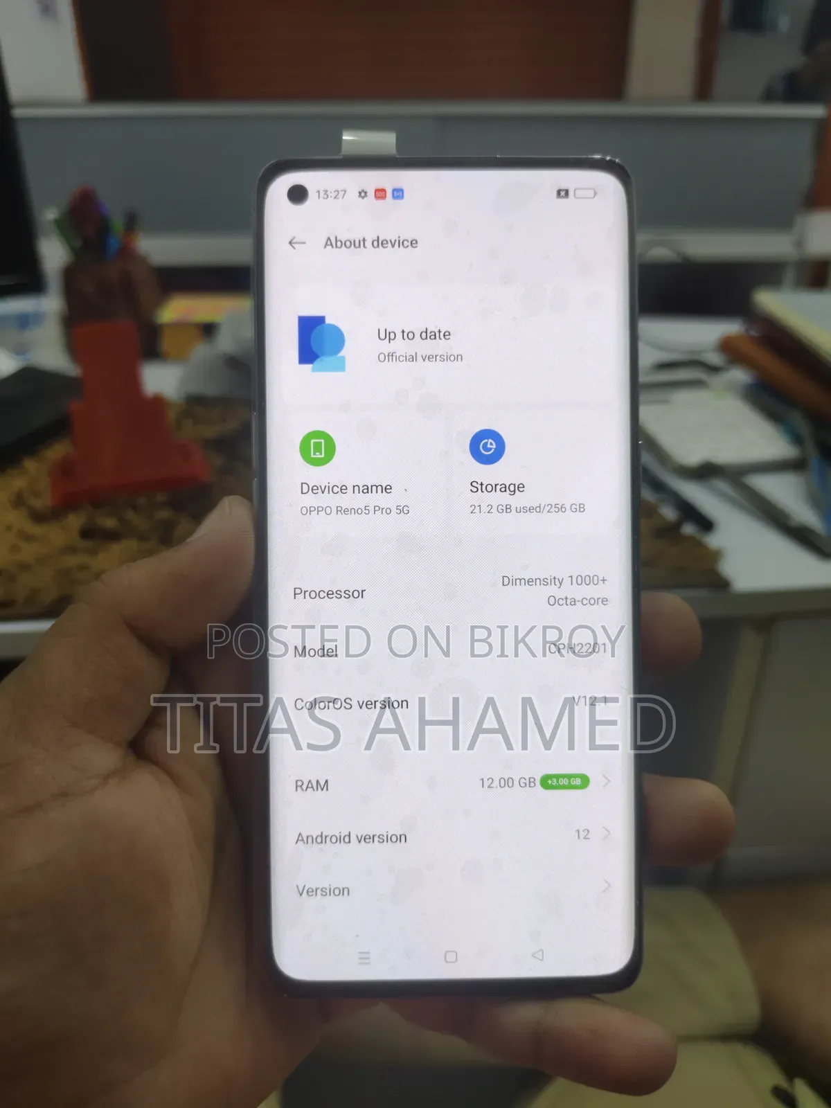 Oppo Reno 5 256 GB Gold